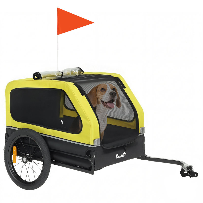 Pet Bike Trailer, Yellow