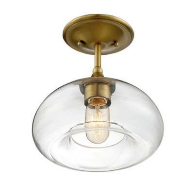 Lani 1-Light Ceiling Light in Natural Brass