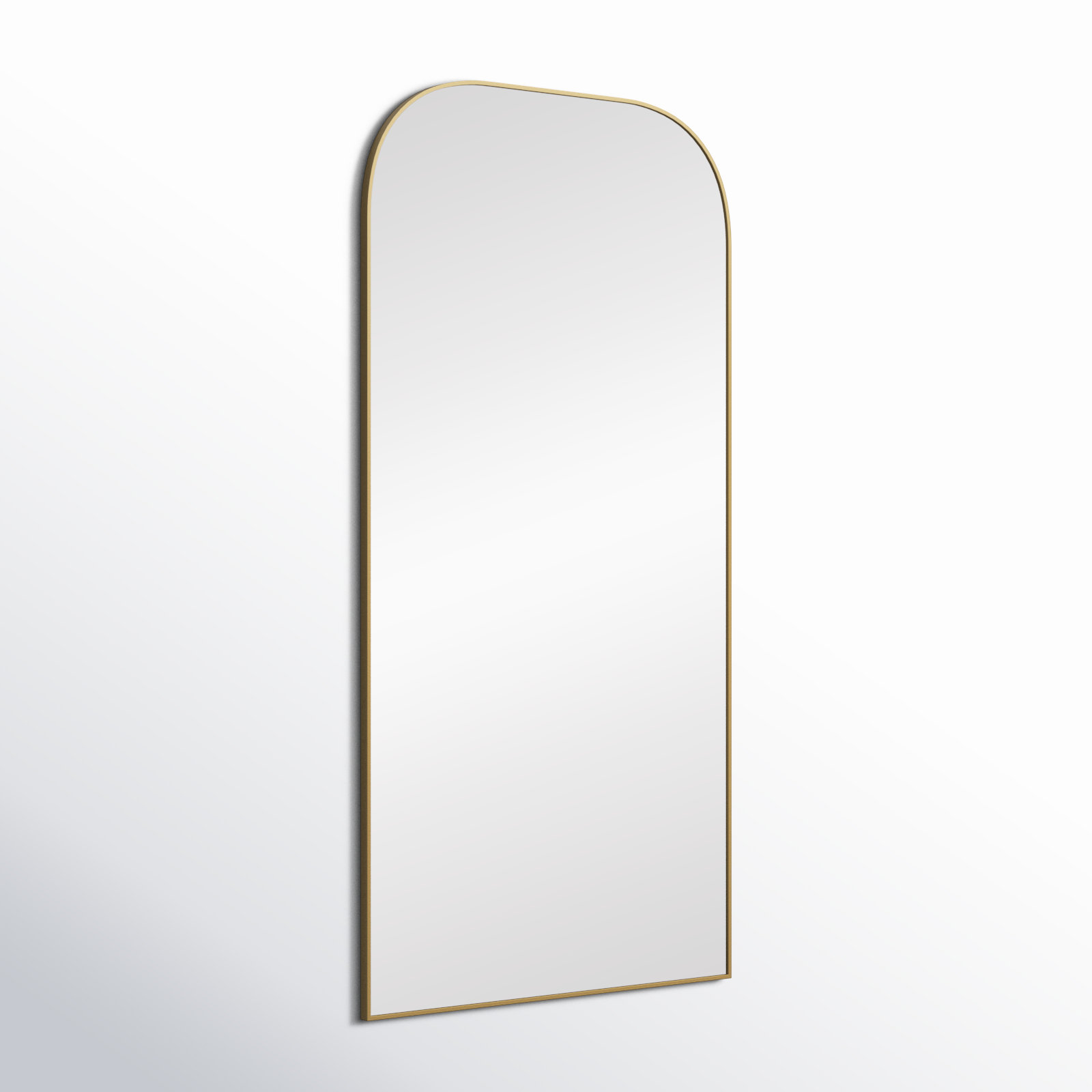 Sabine Metal Wide Arch Wall Mirror, 72" x 35", Brass