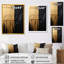 «Essential Nature Abstract Gold and Black», reproduction d'art sur toile-711702599-711702598