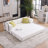 Boneless Folding Sofa Bed, 78.5" Convertible Couch Bed with 2 Pillows, Fold Out Couch, Foam Spring Floor Mattress, Futon Couch for Living Room, Office, Apartment-2133976962