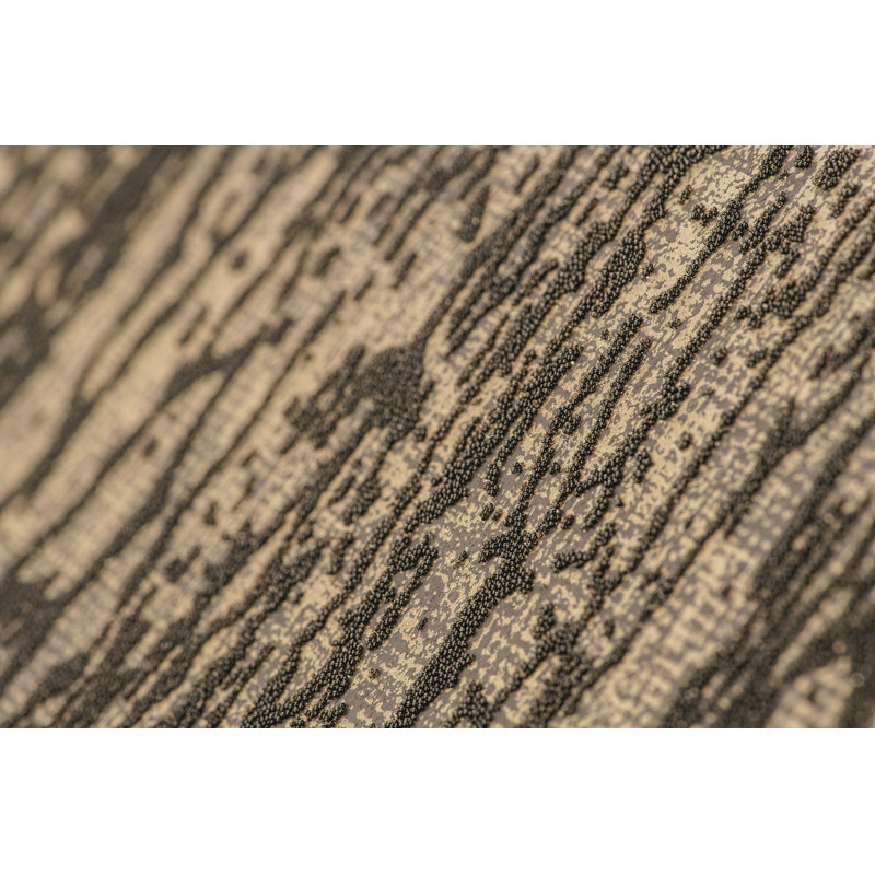Universe Neptune Glass Stone Plain Texture Wallpaper Roll, Gold/Black