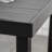 Outsunny Outdoor Dining Table For 4 Person, Square, Aluminum Metal Legs For Garden, Lawn, Patio, Woodgrain Black