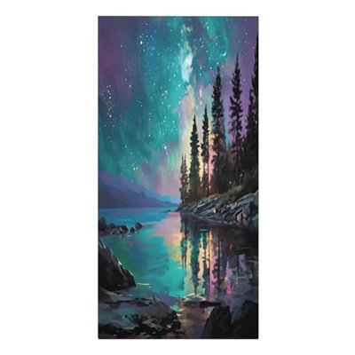 Serviette de plage surdimensionnée en microfibre Starry Night, serviettes de piscine à séchage rapide sans sable, drap de bain léger et absorbant pour les vacances, 36 po x 72 po et un sac en toile de style chinois gratuit est inclus