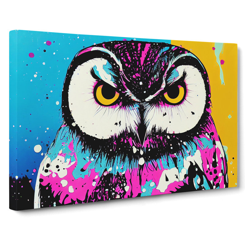 Owl Splash Vol.3 Abstract - Wrapped Canvas, 50cm H x 76cm W x 3cm D