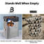 Canvas Rolling Laundry Bin with Handles-513439791