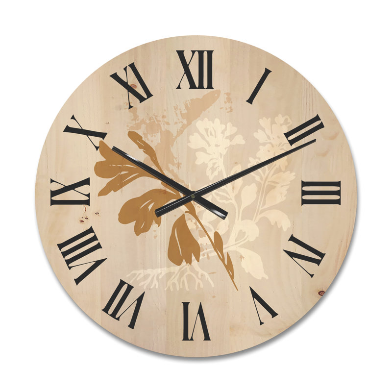 Horloge murale Minimal Botanical Design, Petit