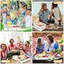 Plateau de service divisé avec couvercle et poignée - 8 compartiments, boîte à collation, charcuterie, boîte de collation portable pour les voyages, les fêtes, les pique-niques, la plage - organisateur de nourriture transparent pour les bonbons, les