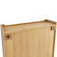 Armoire murale rétro à double porte avec profondeur de 24,8 po, rangement à trois niveaux et porte-serviettes, pour salle de bain, cuisine, salle à manger, verre en bois massif, tablettes amovibles en verre