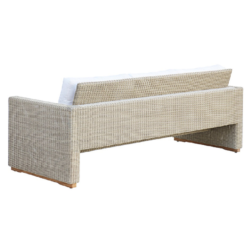Westport Outdoor 3 - Seat Patio Sofa, Linen-Snow, Westport Sea Salt