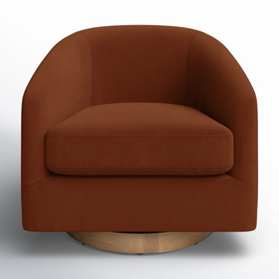 Bennett Upholstered Swivel Barrel Chair