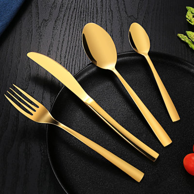 Fairmont Park Addilyna 24 Piece Stainless Steel Cutlery Set , Service for 6