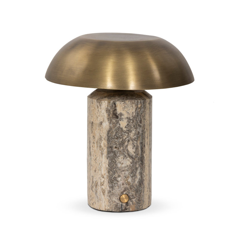 Zana Cordless Table Lamp, Antique Nickel