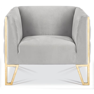 Poston 91.44Cm Wide Tufted Velvet Side Chair by Wade Logan