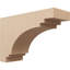 Bois de cèdre brut Pescadero, Corbeau Thane, brun clair apprêté-88290455