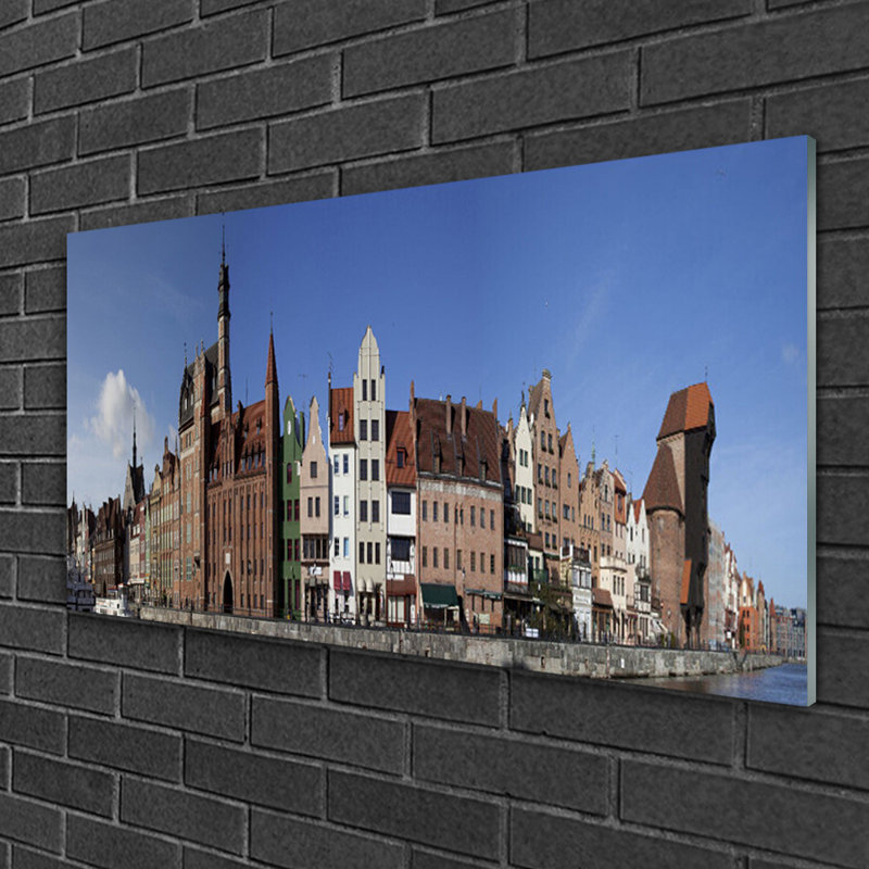 City Houses - Unframed Photograph on Glass