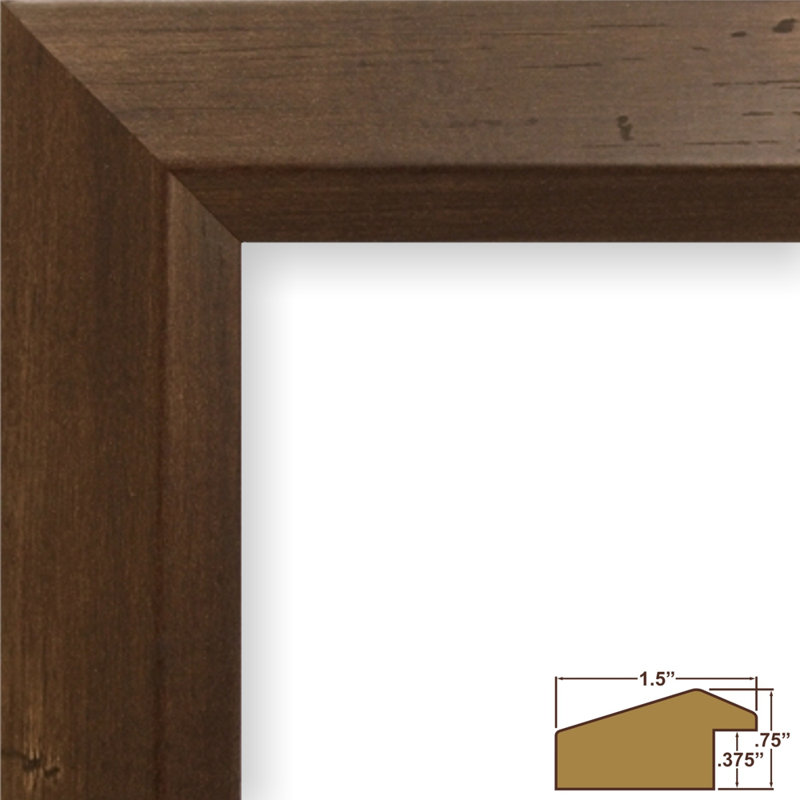 Ensemble de cadres biseautés 2 pièces Daelan, 14 po x 20 po, Brun