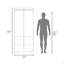 Armoire, 2 portes, 2 tablettes