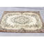 Tapis turc unique fait à la main avec motif floral beige brun - Revêtement de sol en laine pour la décoration intérieure