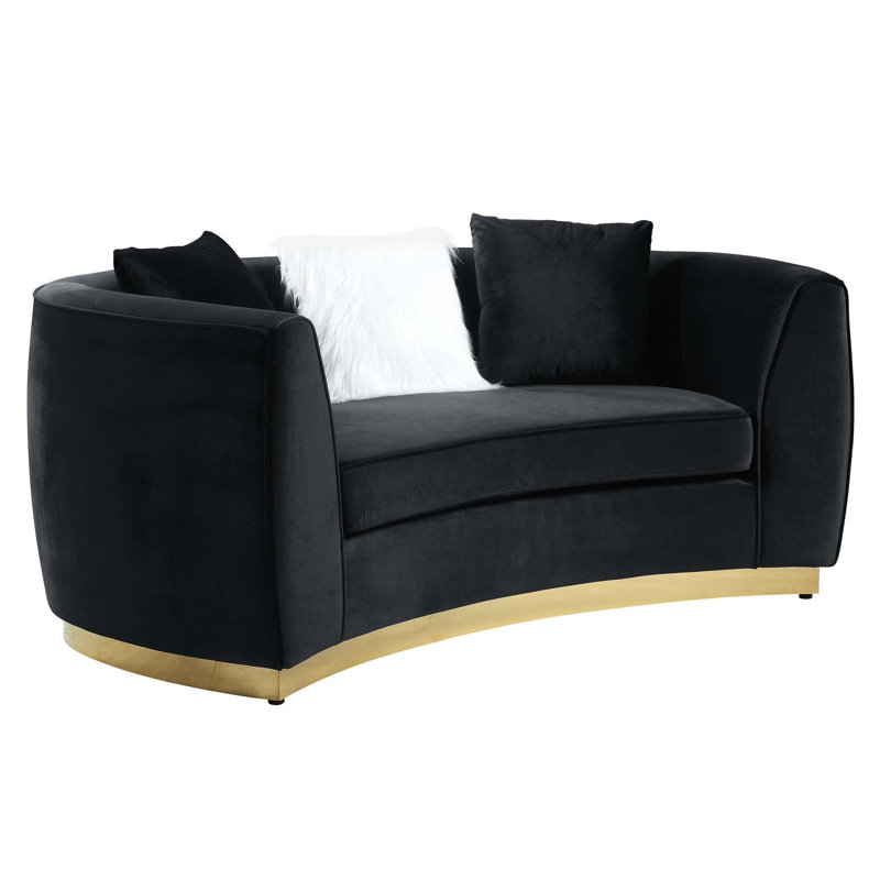 Connelly 69'' Velvet Loveseat