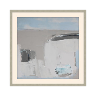 «Neutral Dunes 1» par Serena Holt - impression encadrée sur papier