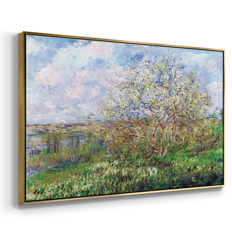 Springtime, 1880, reproduction d'art sur toile, H 25 po x l 37 po x P 2 po, Or