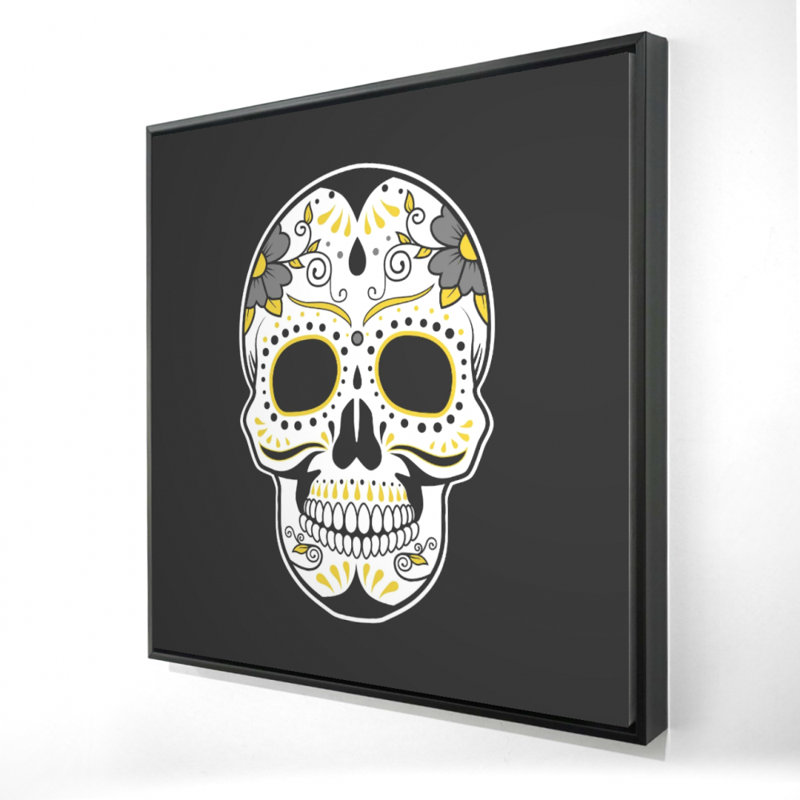 "Art mexicain crâne en sucre" sur toile
