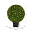 Boule de buis vert artificiel 24 po Primrue