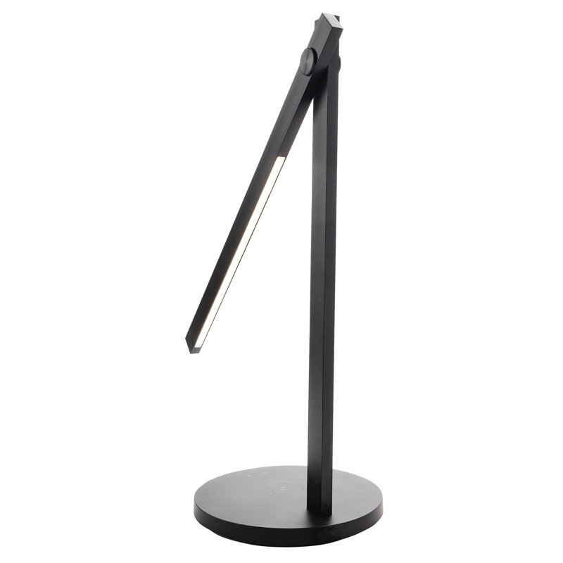 Mcglone Adjustable Metal USB Desk Lamp, Black