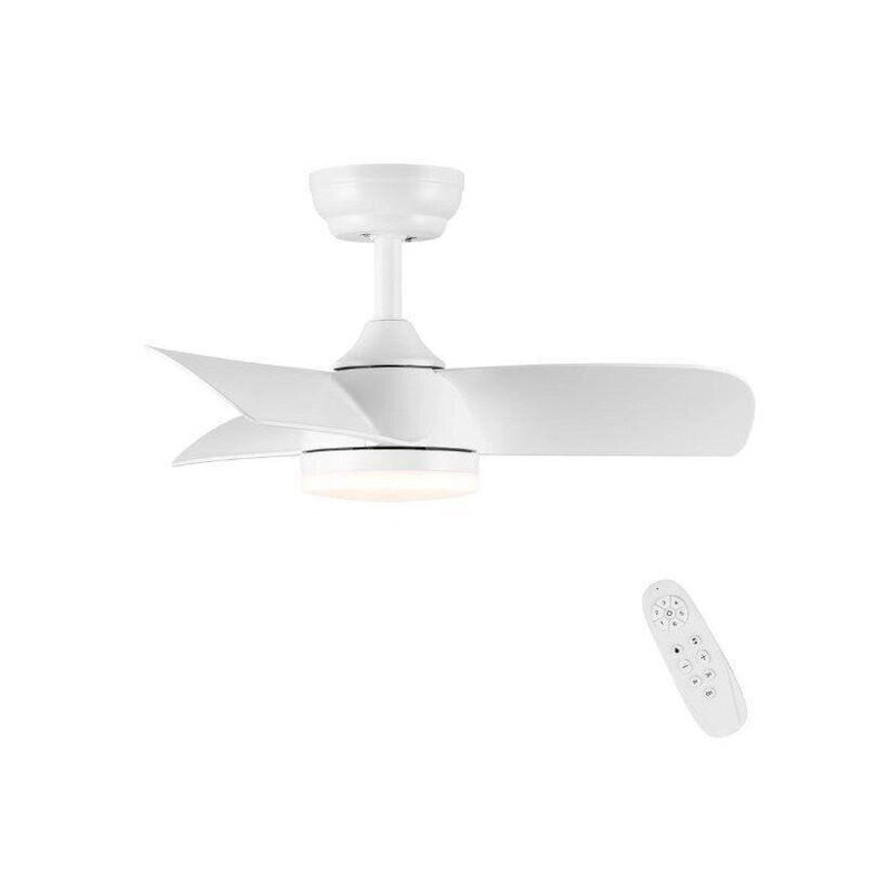 30" Flush Ceiling Fans with Lights & Black Blades,Low Profile Light and Fan with Remote,Small Modern Flush Mount Ceiling Fan with 3 Colour Led for Living Room Bedroom Kitchen