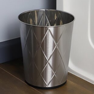Retro Classic Tin Look Trash Can with Tight Dog-proof Lid I Pop