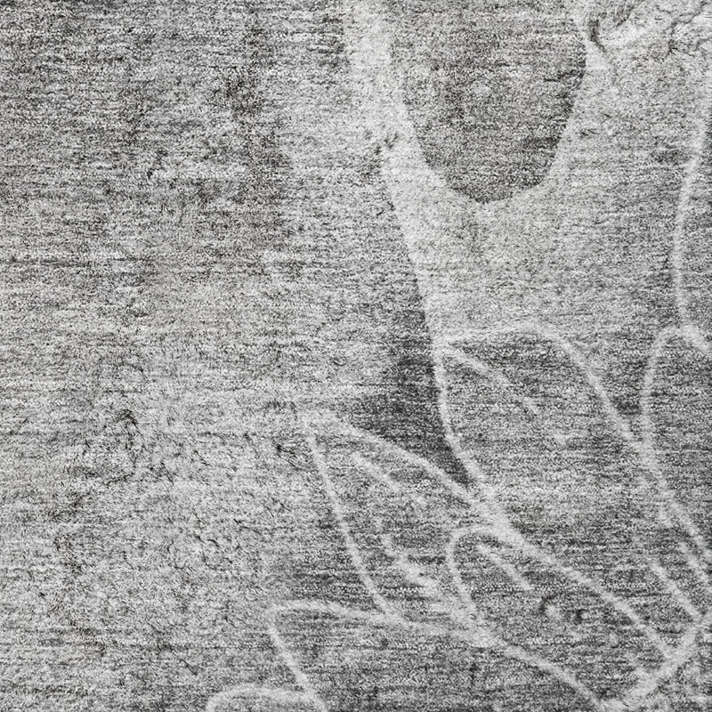 Tapis à poil long de qualité supérieure lavable à la machine ADS700, Gris, 5 pi x 7 pi 6 po