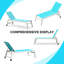Chaise longue d'extérieur en métal avec table-88989320