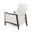 Fauteuil inclinable Mid-Century moderne avec revêtement lisse et structure en bois riche-2027272908