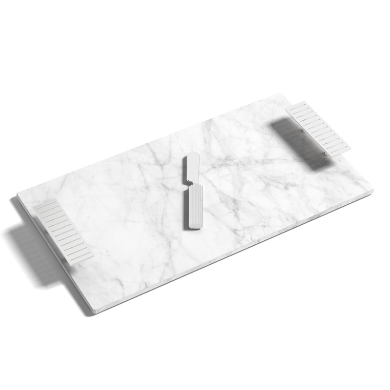 Striations Cheeseboard & Knife Set