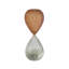 Ensemble de 2 minuteries en verre sablé avec finition cuivre et gris, minuteries sable 30 et 45 minutes