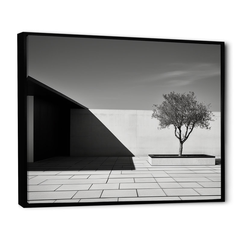 Décor scandinave moderne blanc et noir - Décoration murale scandinave moderne, Cadre flottant noir