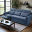 Canapé-lit convertible moderne 2-en-1 et fauteuil inclinable avec ports USB-1993795893