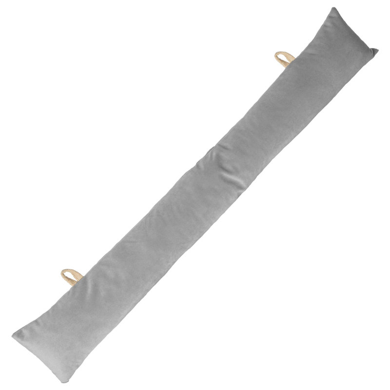 Velvet Draft Excluder, Grey
