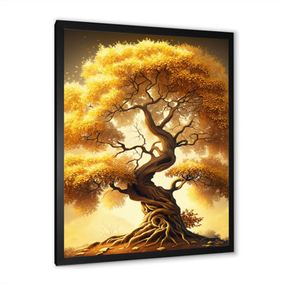 «Majestic Yellow Golden Tree I» sur toile