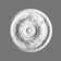 19-1/4 in x 19-1/4 in x 1-7/8 in Foliage and Flowers Primed White Polyurethane Ceiling Medallion