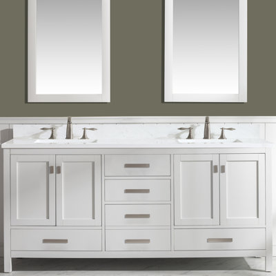 Ensemble de meuble-lavabo double 72 po Oberlander
