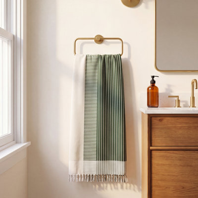 Striped Cotton Beach Towel