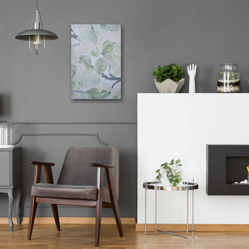 Art mural en verre épique «Aspen Spring Leaves 4» par Coco Good, H 24 po x l 16 po x P 0,2 po