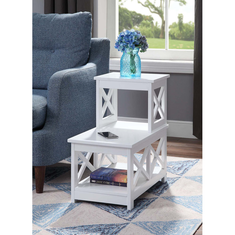 Darek End Table, White