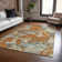 Machine Washable Indoor/Outdoor Christain ACN1385 Copper Rug