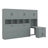 Earleville Twin Size Murphy Bed With Closet And Drawers,Space-Saving Wood Wall Bed Frame With Desk-434115152