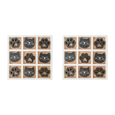 Jeu de chat Haic Tic Tac Toe Haight - ensemble de 2