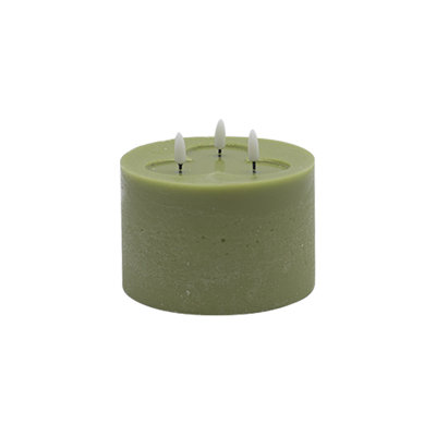 3 Wick Small Flameless Candle