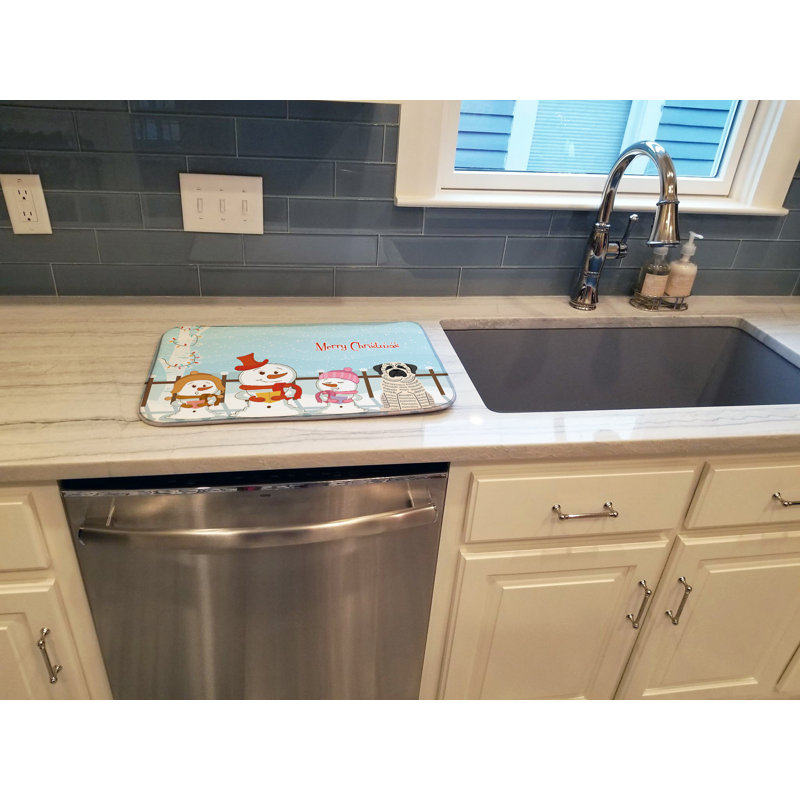 Drying Mat, Brindle/White